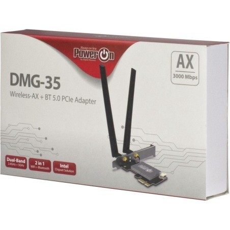 Inter-Tech DMG-35 Netværksadapter PCI Express x1 3000Mbps